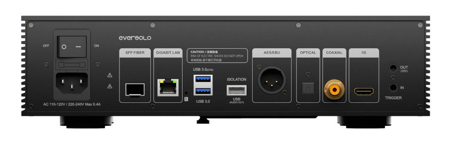 Rear back panel of Eversolo T8