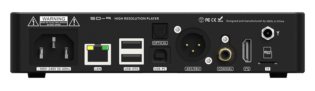 Rear back panel of SMSL SD-9